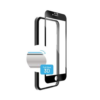 FIXED 3D Full-Cover Schutzglas mit Applikator für Apple iPhone 7/8/SE (2020/2022), schwarz