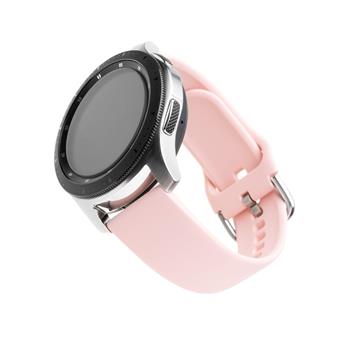 FIXED Silicone Strap for Smartwatch 20mm wide, pink