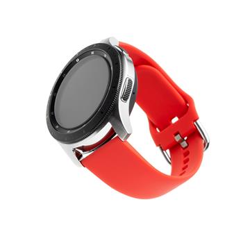 FIXED Silicone Strap for Smartwatch 22mm wide, red