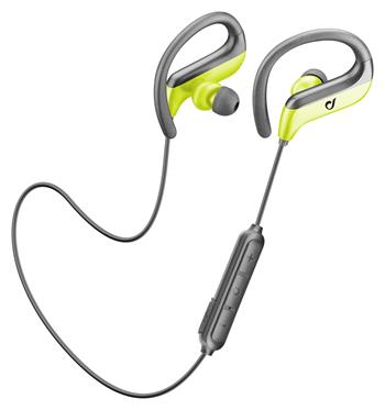 Sportovní bezdrátová ergonomická sluchátka Cellularline Jogger, černo-zelená