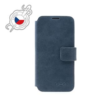 Kožené puzdro typu kniha FIXED ProFit pre Samsung Galaxy S21, modré