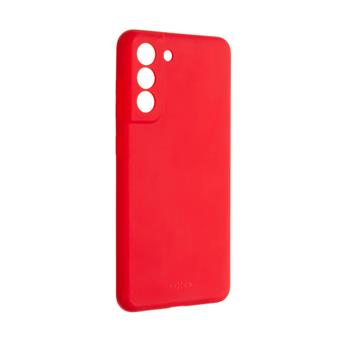 Zadní pogumovaný kryt FIXED Story pro Samsung Galaxy S21 FE 5G, červený