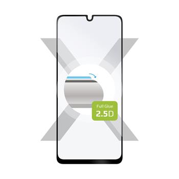 Ochranné tvrdené sklo FIXED Full-Cover pre Samsung Galaxy M22, lepenie cez celý displej, čierne