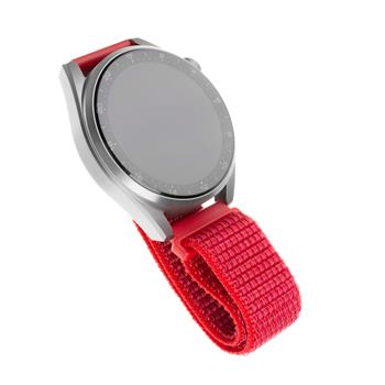 FIXED Nylon Strap for Smartwatch 20mm wide, red