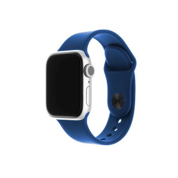 FIXED Silicon Strap Set für Apple Watch 42/44/45 mm, royalblau