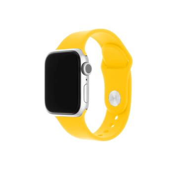 FIXED Silicone Strap Set for Apple Watch 42/44/45 mm, yellow