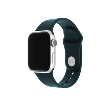 FIXED Silicone Strap Set for Apple Watch 42/44/45 mm, dark green