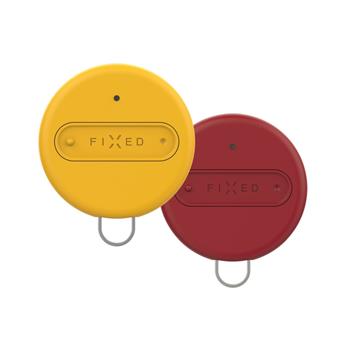Smart tracker FIXED Sense, Duo Pack-žltá + červená