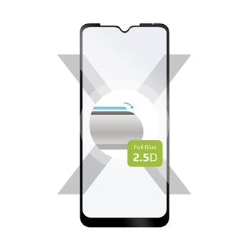 Ochranné tvrdené sklo FIXED Full-Cover pre Motorola Moto G Pure, lepenie cez celý displej, čierne