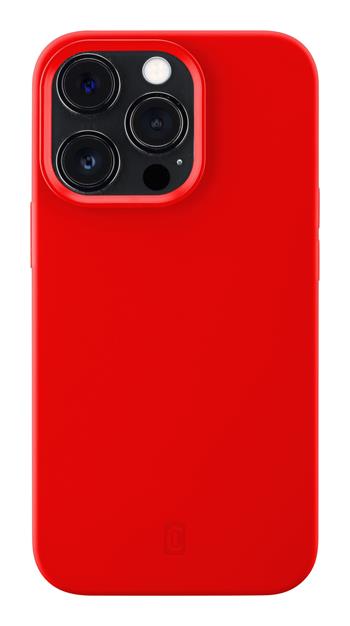 Protective silicone cover Cellularline Sensation for Apple iPhone 13 Pro Max, red