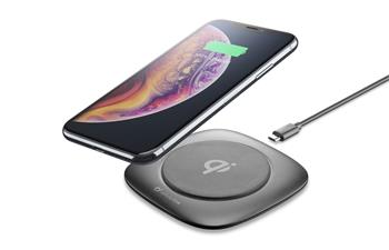 B Cellularline Wireless Fast Charger Easy, max.10W, Qi-kompatibel, schwarz, unverpackt