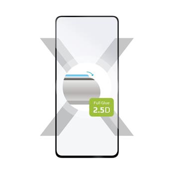 FIXED Full-Cover 2,5D Schutzglas für Xiaomi Redmi 10A, schwarz