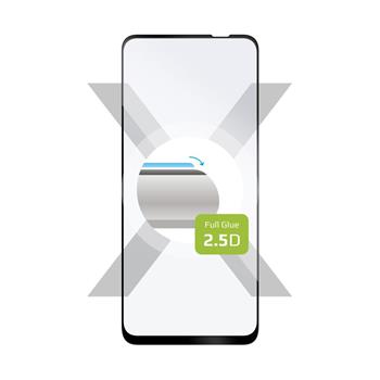 Ochranné tvrdené sklo FIXED Full-Cover pre Motorola Moto G22, lepenie cez celý displej, čierne