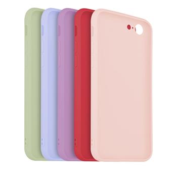 5x set pogumovaných krytov FIXED Story pre Apple iPhone 7/8/SE (2020/2022), v rôznych farbách, variácia 2