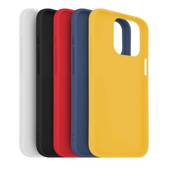5x Set gummierte FIXED Story Cover für Apple iPhone 13 Pro in verschiedenen Farben, Variante 1