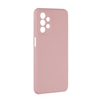 Rückseitige gummierte Hülle FIXED Story für Samsung Galaxy A23, pink