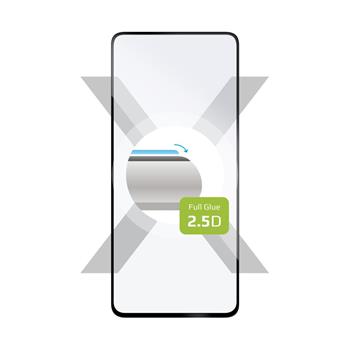 FIXED Full-Cover 2,5D Schutzglas für Xiaomi Redmi Note 12 Pro+ 5G, schwarz
