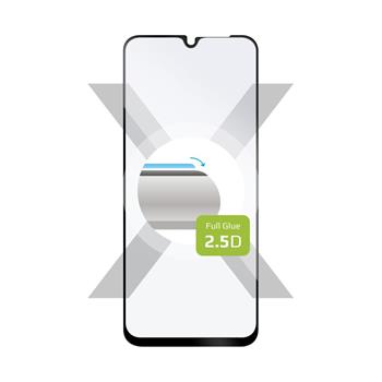 Schutzglas aus gehärtetem Glas FIXED Full-Cover für Xiaomi POCO C40, Vollbildverklebung, schwarz