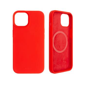 Zadný kryt FIXED MagFlow s podporou MagSafe pre Apple iPhone 14, červený