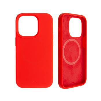Zadný kryt FIXED MagFlow s podporou MagSafe pre Apple iPhone 14 Pro, červený