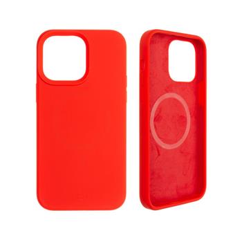 Zadný kryt FIXED MagFlow s podporou MagSafe pre Apple iPhone 14 Pro Max, červený