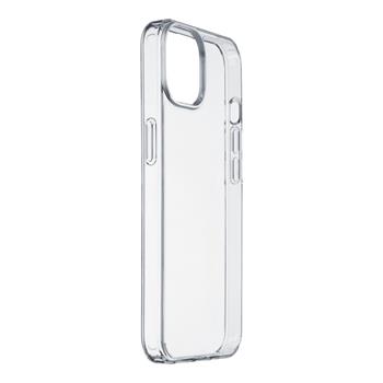 Back cover with protective frame Cellularline Clear Duo for iPhone 14, transparent