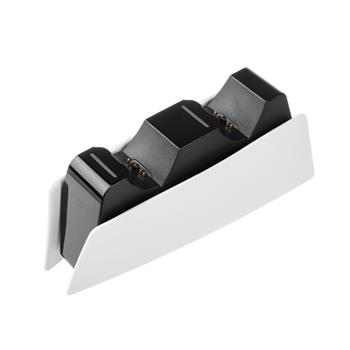 FIXED Duales Ladegerät für PS5 Controller, schwarz und weiß