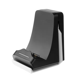 FIXED Duales Ladegerät für PS5 Controller und Kopfhörer, schwarz und weiß