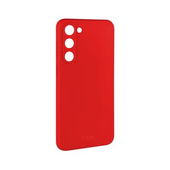 Zadní pogumovaný kryt FIXED Story pro Samsung Galaxy S23, červený