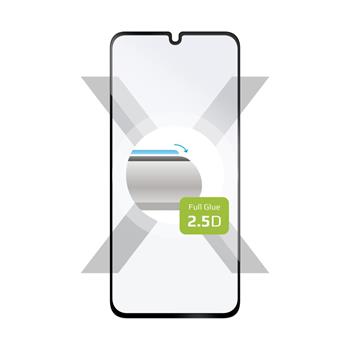 Ochranné tvrdené sklo FIXED Full-Cover pre Samsung Galaxy A24, lepenie cez celý displej, čierne