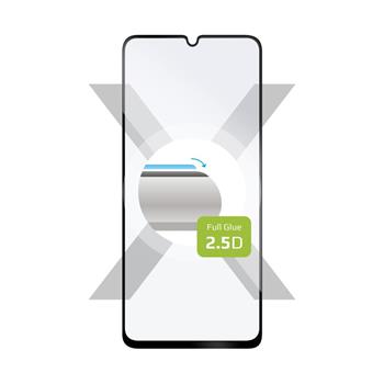 Ochranné tvrdené sklo FIXED Full-Cover pre Honor X7a, lepenie cez celý displej, čierne