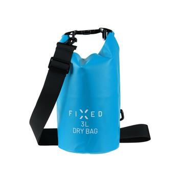 Vodotesný vak FIXED Dry Bag 3L, modrý