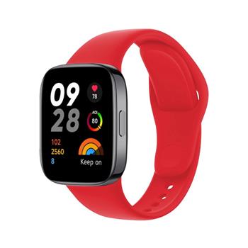 FIXED Silicon Strap für Xiaomi Redmi Watch 3, rot