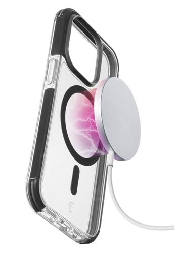 Ochranný kryt Cellularline Tetra Force Strong Guard Mag s podporou Magsafe pre Apple iPhone 15 Pro, transparentný