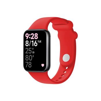 FIXED Silicone Strap for Xiaomi Smart Band 8 Pro, red
