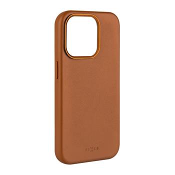 FIXED MagLeather leather back cover with MagSafe support for Apple iPhone 15 Pro Max, brown, unboxed