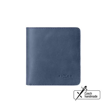 Kožená peňaženka FIXED Classic Wallet z pravej hovädzej kože, modrá