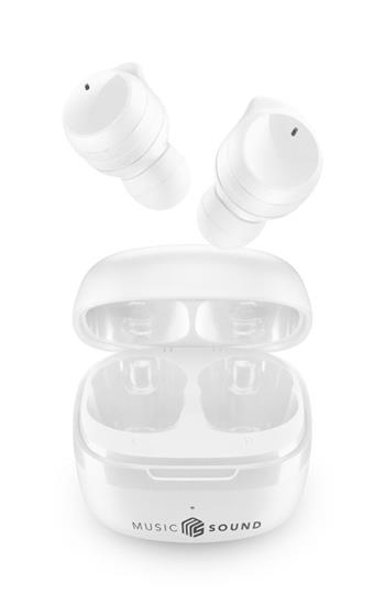 TWS wireless earbuds Music Sound, white