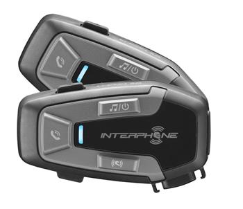 Bluetooth headset for closed and open helmets Interphone U-COM6R, Twin Pack