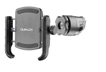 Universeller Krabben-QUIKLOX-Interphone-Halter mit Motorradspiegelhalterung
