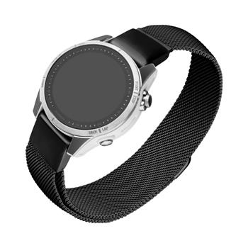 Síťovaný nerezový řemínek FIXED Mesh Strap pro Garmin QuickFit 20mm, černý