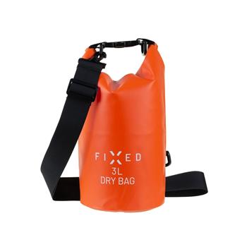 Voděodolný vak FIXED Dry Bag 3L, oranžová,rozbaleno